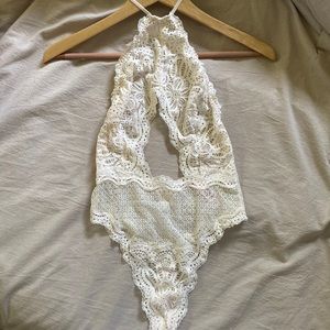 Victoria Secret cream Lace BodySuit, Lingerie